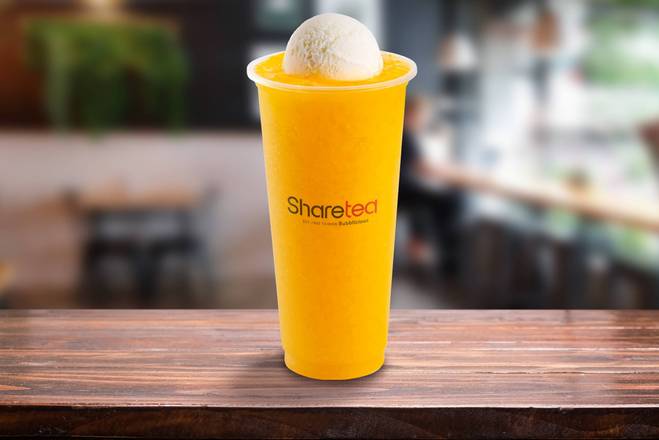 Order Mango Ice Blended with Ice Cream food online from Sharetea store, Fountain Valley on bringmethat.com