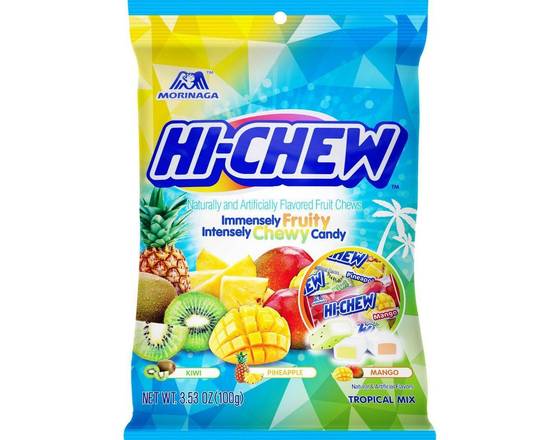 Order Hi Chew Tropical Mix Fruit Chews 3.53oz food online from Trumbull Super Stop store, Trumbull on bringmethat.com