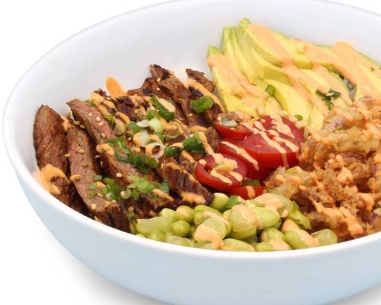 Order Ponzu Steak Poke food online from Poke Umi store, Ormond Beach on bringmethat.com
