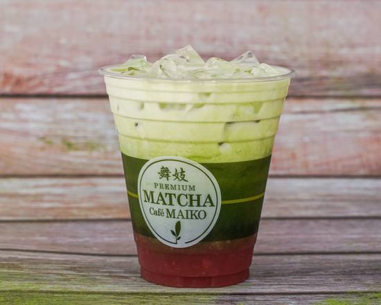 Order Strawberry Matcha Latte food online from Matcha Cafe Maiko - Stonestown store, San Francisco on bringmethat.com