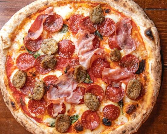 Order Meat Lovers Pizza food online from Pizza Pazza store, Miami on bringmethat.com