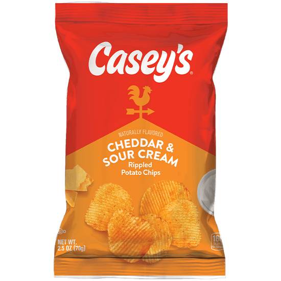 Order Casey's Cheddar & Sour Cream Chips 2.5oz food online from Casey store, Carter Lake on bringmethat.com