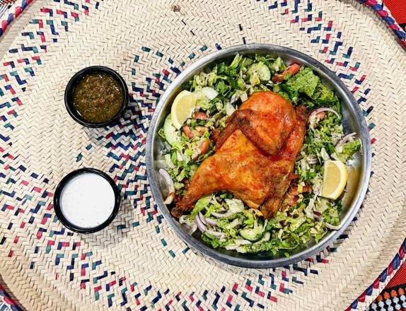 Order Mandi Chicken with salad food online from House Of Mandi store, Anaheim on bringmethat.com