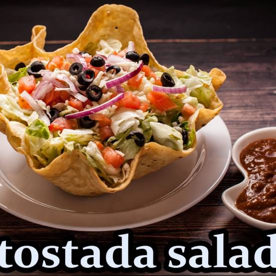 Order Tostada Salad food online from Nagila Pizza store, Los Angeles on bringmethat.com