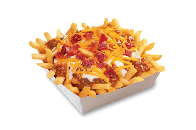 Order Bacon Ranch Chili Cheese Fries food online from Wienerschnitzel store, Cathedral City on bringmethat.com