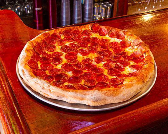 Order 12" Medium Cheese Pizza food online from Caliente Pizza & Draft House store, Monroeville on bringmethat.com