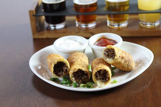 Order Philly Cheesesteak Egg Rolls food online from Iron Hill Brewery & Restaurant store, Greenville on bringmethat.com