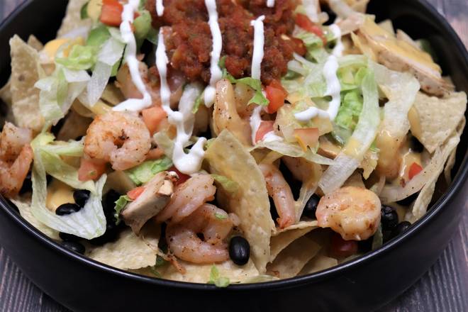 Order SHRIMP NACHO food online from Pepperjax Grill store, Grand Island on bringmethat.com