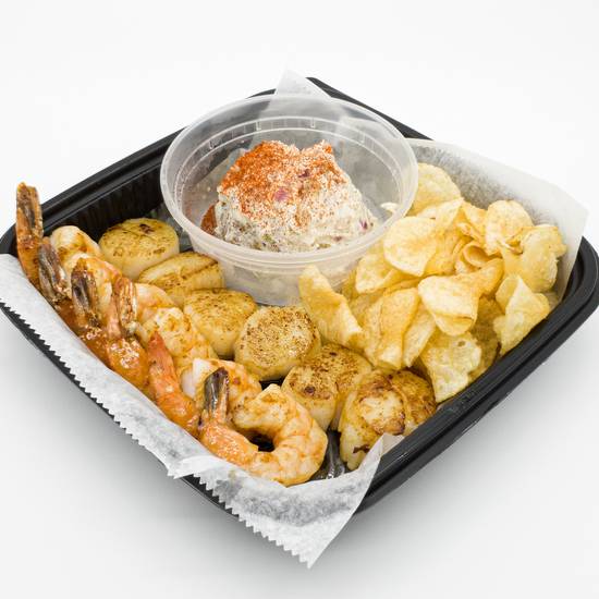Order Shrimp and Scallop Platter food online from Frenchy To Go store, Clearwater on bringmethat.com