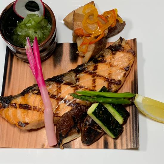 Order Grilled Salmon	 food online from Sushi Katsu-Ya store, Seattle on bringmethat.com