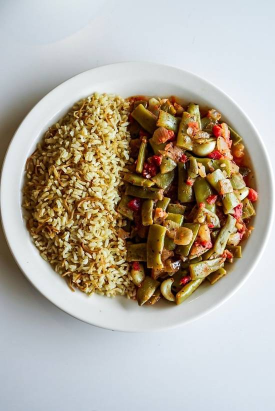 Order Loubie Plate food online from Aladdin's Eatery store, Pittsburgh on bringmethat.com