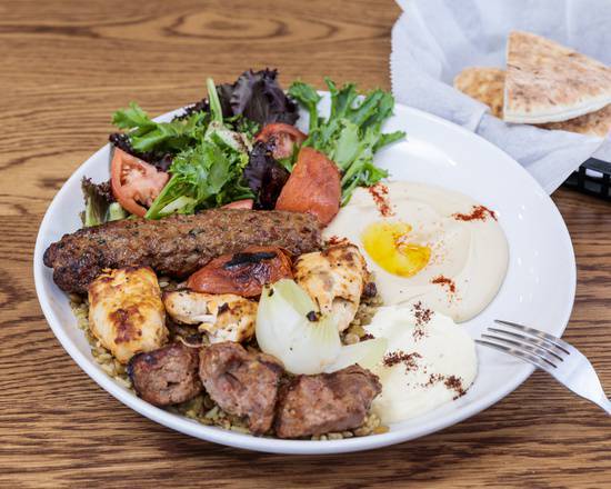 Order Layla's Mix Grill Platter food online from Layla's Falafel store, Stamford on bringmethat.com