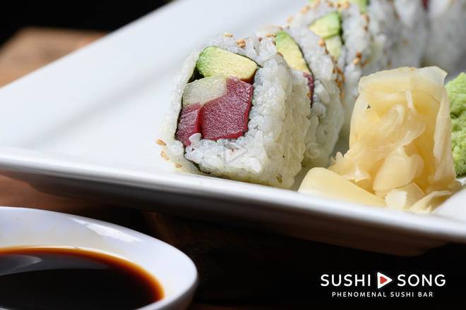 Order Tuna Cali House Roll food online from Sushi Song Key West store, Key West on bringmethat.com