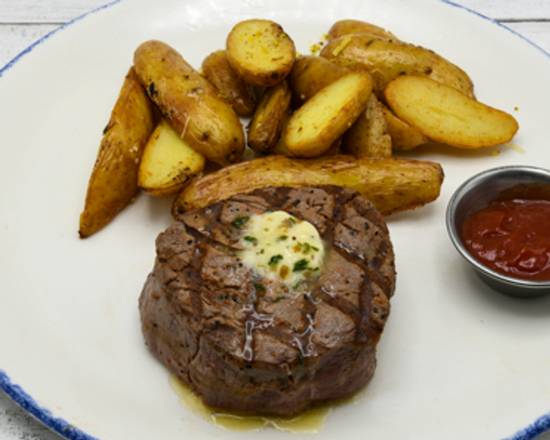 Order Ribeye food online from Landry Seafood House store, San Antonio on bringmethat.com