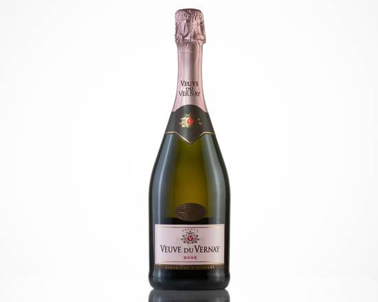 Order Veuve du Vernay Brut Rose, 750mL sparkling wine (11.0% ABV) food online from Sweeney Liquors store, Hollywood on bringmethat.com