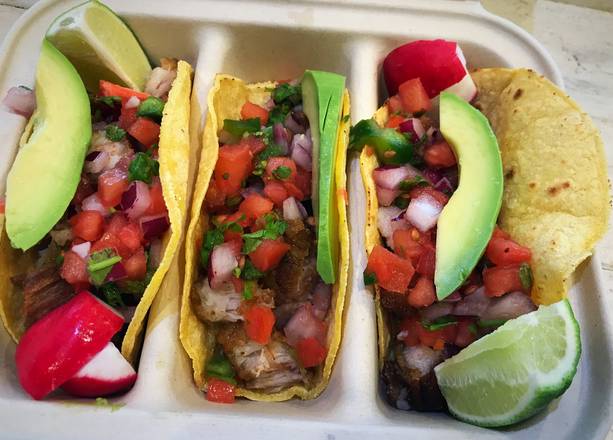Order Tacos de Lechon | Crispy Pork Belly food online from La Mesa store, Massapequa on bringmethat.com