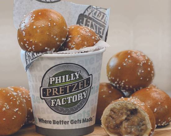 Order Mini Cheesesteaks food online from Philly Pretzel Factory store, New York on bringmethat.com