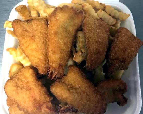 Order Fried Jumbo Shrimp (8) food online from Kenny's Sub Shop store, Beltsville on bringmethat.com