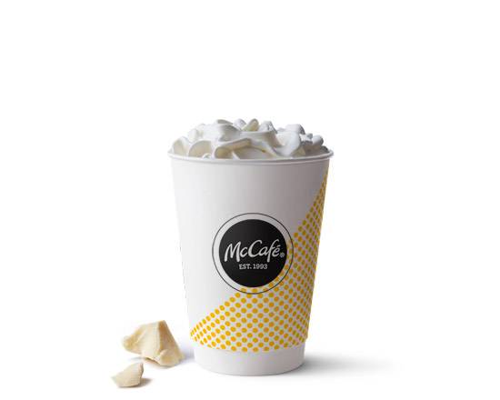 Order Medium White Chocolate Hot Chocolate food online from McDonald's store, Miami on bringmethat.com