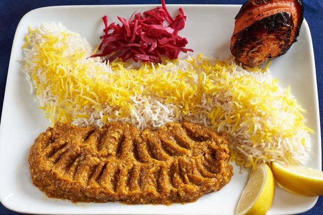 Order Mirza Ghassemi plate food online from Shiraz Cuisine store, Watertown on bringmethat.com