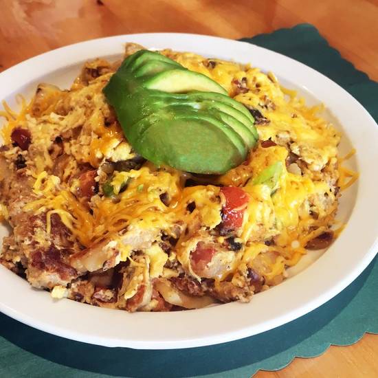 Order The Crew's Scramble food online from Vivian Millennium Cafe store, Studio City on bringmethat.com