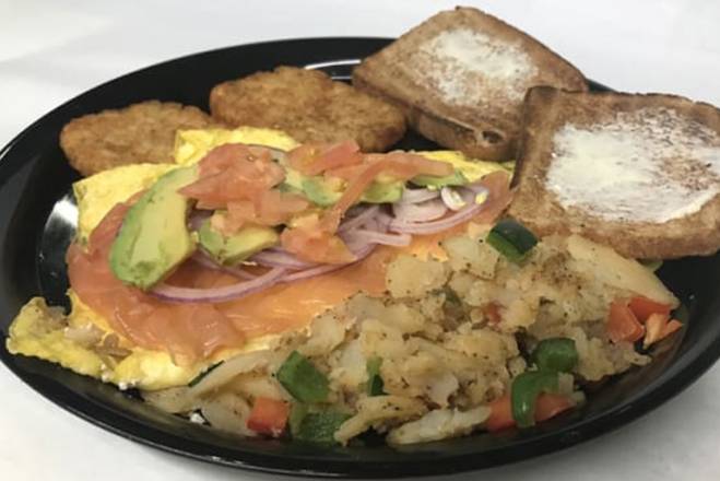 Order Nova Omelette food online from Liberty Bagels store, Queens on bringmethat.com