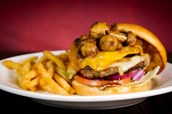 Order Lodge Burger food online from Aspen Creek Grill store, Noblesville on bringmethat.com