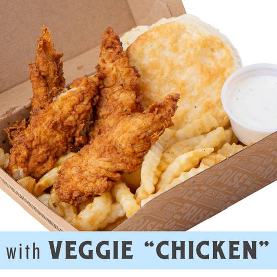 Order Righteous Veggie Chicken Box food online from Rise Biscuits Donuts store, Morrisville on bringmethat.com