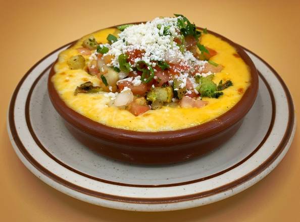 Order Grilled Veggie Queso food online from Los Chingones store, Denver on bringmethat.com