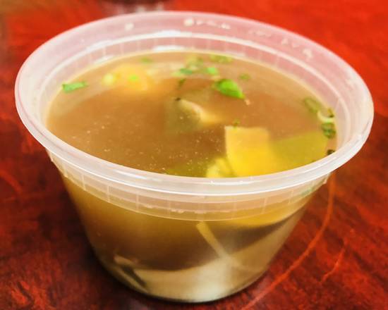 Order Wonton Soup (16 oz) food online from Auntie Lee store, CHAMPAIGN on bringmethat.com