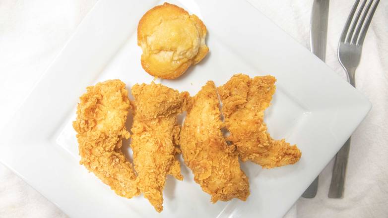 Order 4 Pieces Cajun Tenders and Biscuit food online from Starbird Chicken store, Oakland on bringmethat.com