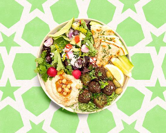 Order Falafel Hummus Plate food online from Fabulous Falafel store, Mountlake Terrace on bringmethat.com