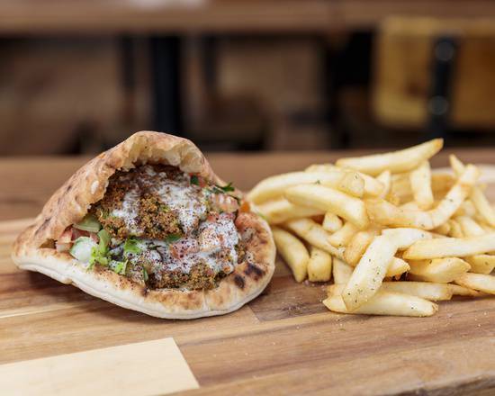 Order Jerusalem Falafel Fluffy Pita food online from Layla's Falafel store, Stamford on bringmethat.com