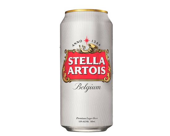 Order Stella Artois, 12oz canned beer (5.2% ABV) food online from 33 Taps store, Los Angeles on bringmethat.com