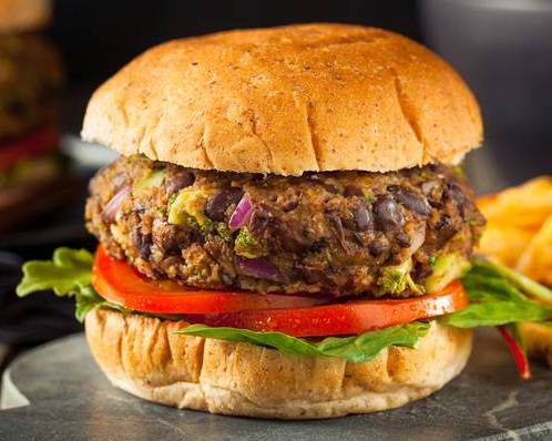Order Veggie Burger food online from Falafel Flame store, Sunnyvale on bringmethat.com