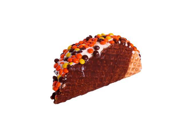 Order Reeses Pieces Waffle Taco food online from Twistee Treat store, Pinellas Park on bringmethat.com