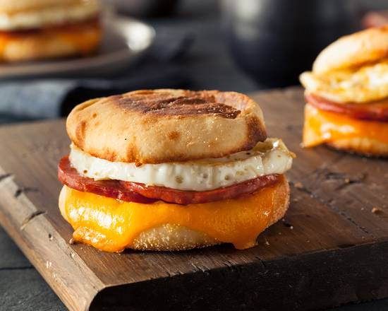 Order English Muffin Sandwich food online from Lucy Pancake Bar store, Los Angeles on bringmethat.com