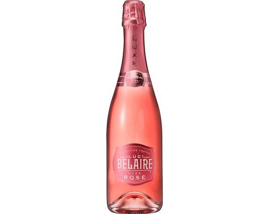 Order Luc Belaire Luxe Rose (Pink), 750mL sparkling wine (12.5% ABV) food online from Woodbury Wine & Spirits store, ORLANDO on bringmethat.com