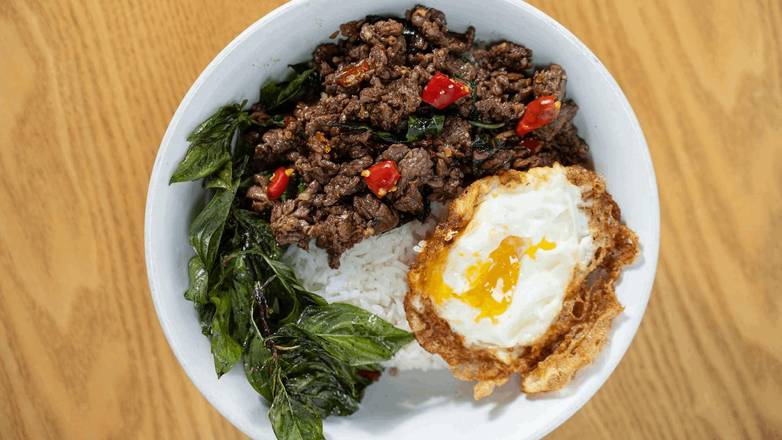Order P8S Special Pad Ga-Prao** food online from Madam Mam's store, Bee Cave on bringmethat.com
