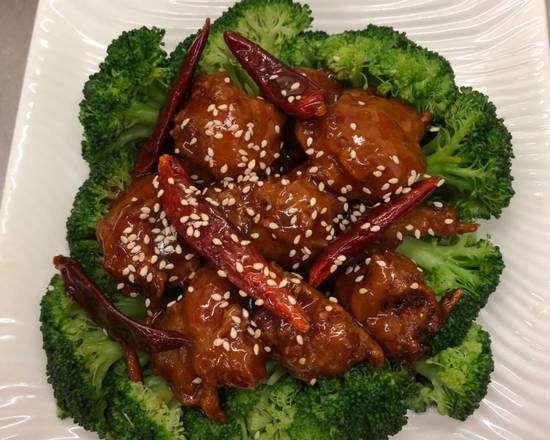 Order General Tso's Chicken food online from Enjoy Vegetarian Restaurant store, San Francisco on bringmethat.com