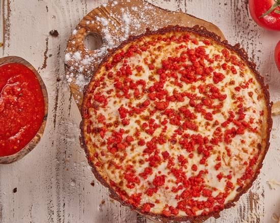 Order Pizza de Chorizo food online from Pa` Comer Cuban Pizza store, Hialeah on bringmethat.com