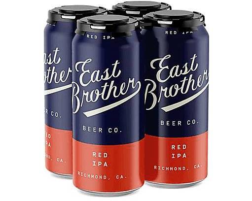 Order East Brother Red IPA 4pk-16oz Cans (5.0% ABV) food online from Silver Liquor Market store, Los Angeles on bringmethat.com