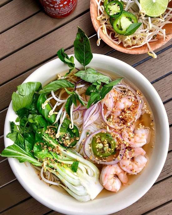 Order Shrimp Pho food online from PhoNatic Vietnamese Restaurant store, Austin on bringmethat.com