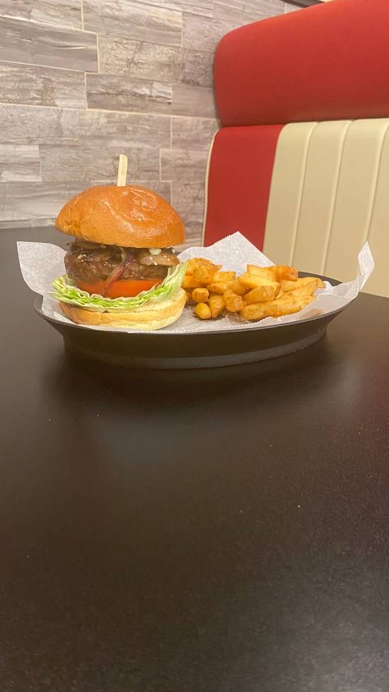 Order Prime Burger food online from Habeeb Grill By Pita Grill And Creperie store, Franklin on bringmethat.com
