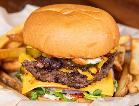 Order Stars and Stripes Burger food online from Crooked Pint Ale House store, Fargo on bringmethat.com