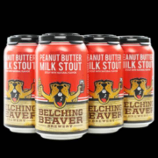 Order BELCHING BEAVER PEANUT BUTTER MILK STOUT 6PK-12OZ CANS food online from Rocky Liquor store, Claremont on bringmethat.com