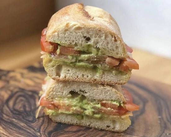 Order Caprese Panini food online from Greens & Grains Shrewsbury store, Shrewsbury on bringmethat.com