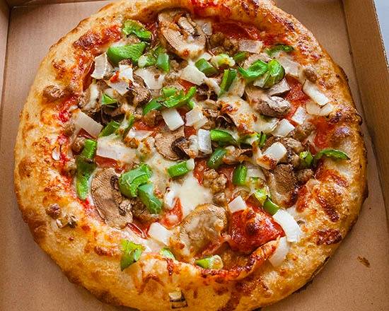 Order The Mozzarella Pizza food online from Pizzeria Mozz store, Greenville on bringmethat.com