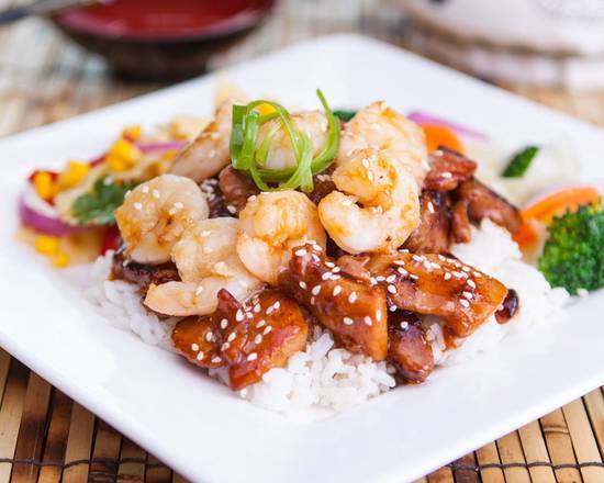 Order Chicken and Shrimp Combo food online from Quickway Japanese Hibachi store, Fairfax on bringmethat.com