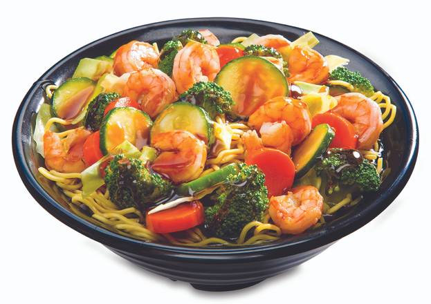 Order Shrimp Teriyaki Yakisoba Bowl food online from Samurai Sams Teriyaki Grill store, Phoenix on bringmethat.com